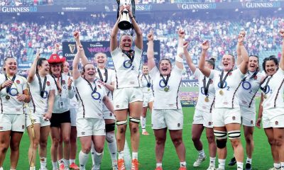 England with the Six Nations trophy