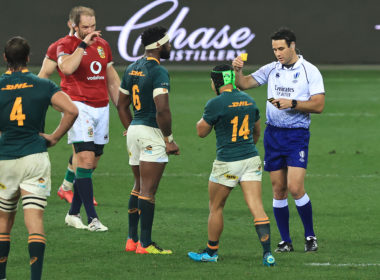 Ben O'Keeffe lets Cheslin Kolbe off lightly after a week of attention on the referees brought on by Rassie Erasmus