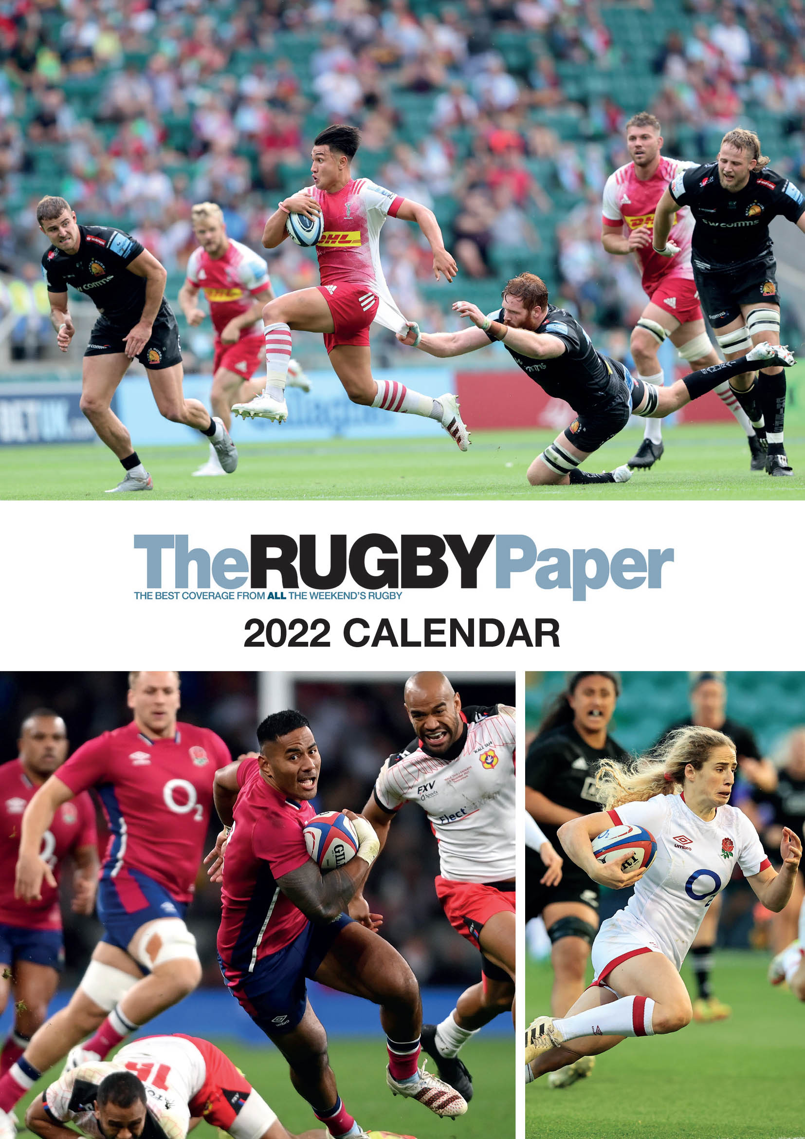 Month To View Square Wall Calendar Official England Rugby Union 2022 Calendar 