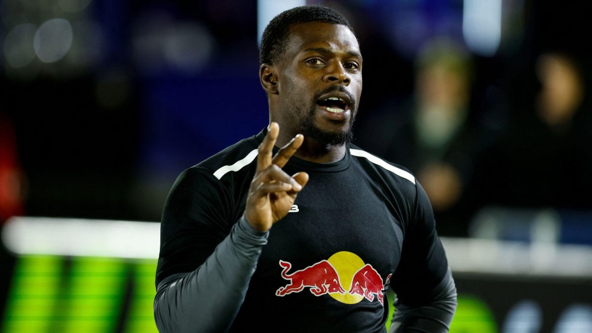 Christian Wade in action last night for Newcastle Red Bulls